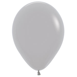 Sempertex 30cm Fashion Grey Latex Balloons 081, 100PK Pack of 100