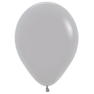 Sempertex 30cm Fashion Grey Latex Balloons 081 100PK Pack of 100