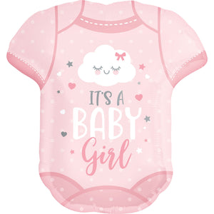 SuperShape Its a Baby Girl Onesie Balloon
