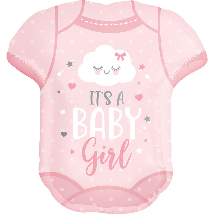 SuperShape Its a Baby Girl Onesie Balloon
