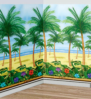 Palm Tree Scene Setter Room Roll