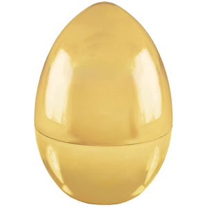 Easter Egg Jumbo Metallic Gold Plastic Fillable Favor