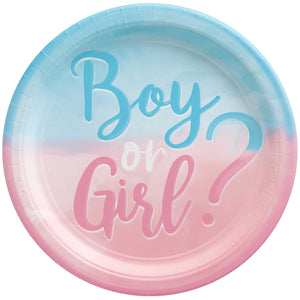 The Big Reveal 10 1/2in / 26cm Paper Plates Pack of 8