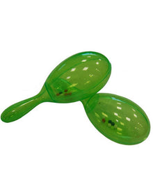 Green Glitter Maracas Set of 2