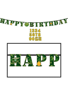 Camouflage Jumbo Add an Age Banner Kit