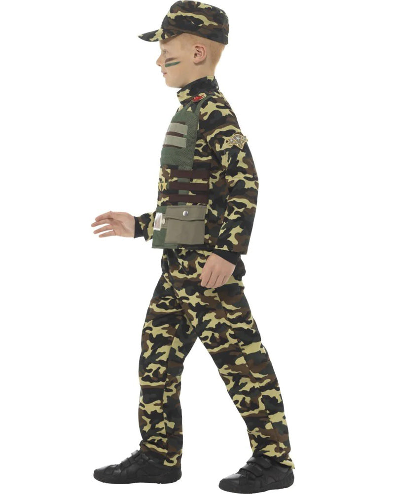 Camouflage Military Boys Costume