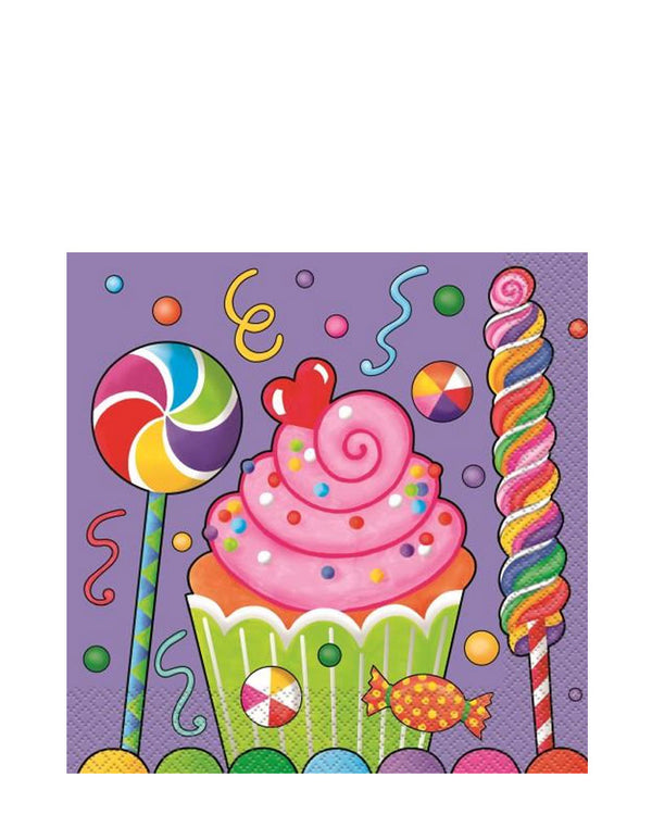 Candy Party 2ply Lunch Napkins Pack of 16