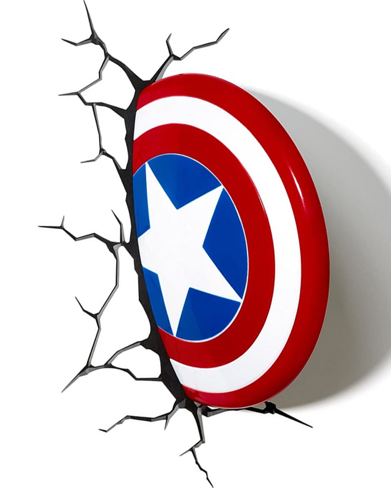 Captain America Shield 3D Wall Light