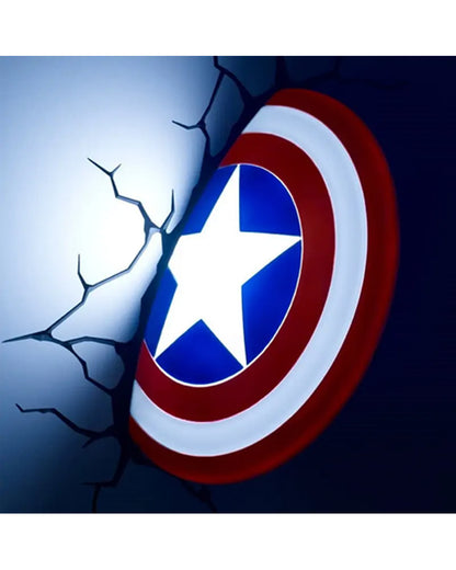 Captain America Shield 3D Wall Light