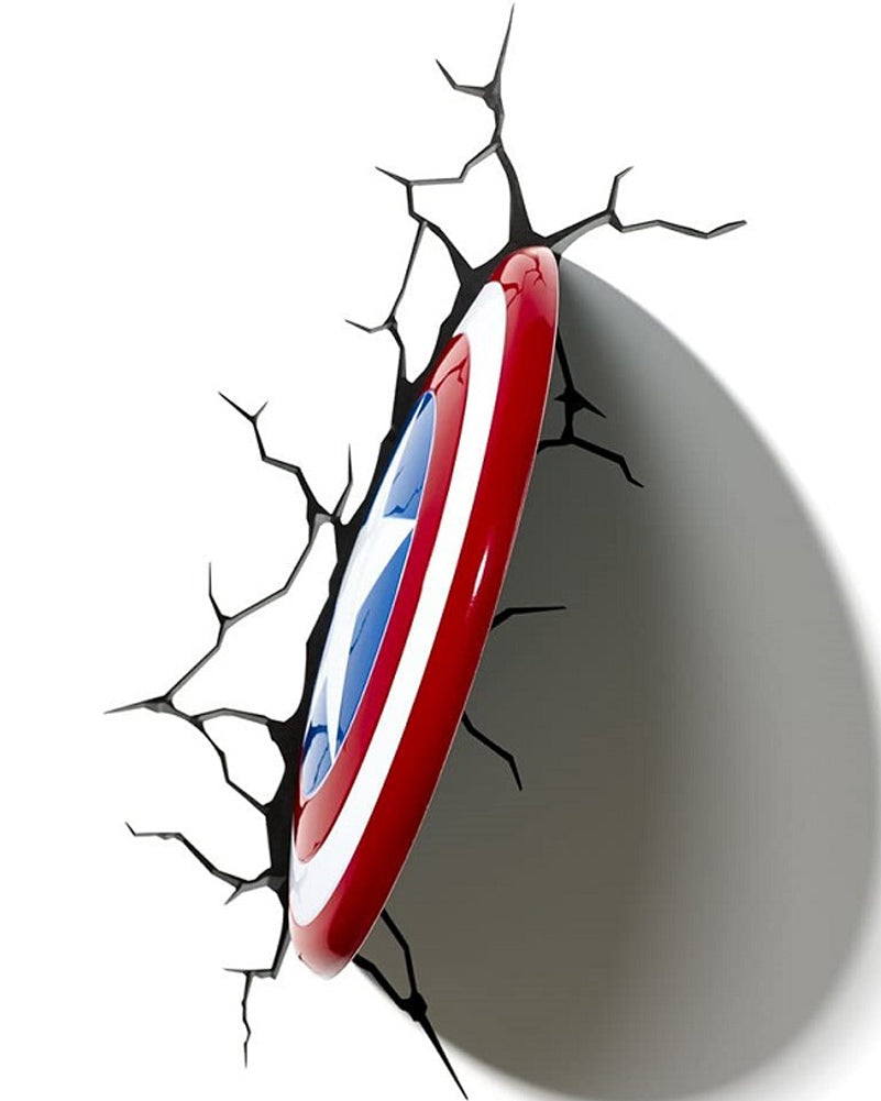 Captain America Shield 3D Wall Light