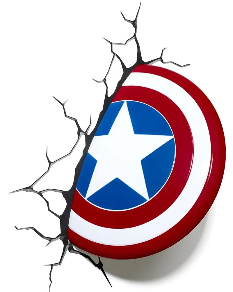 Captain America Shield 3D Wall Light