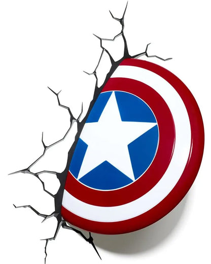 Captain America Shield 3D Wall Light