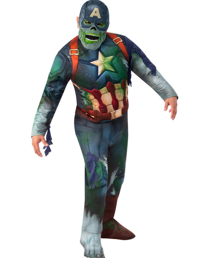 Captain America Zombie Deluxe Teen Boy Costume