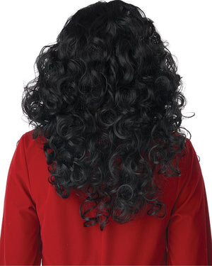 Captain Hook Long Curly Black Wig