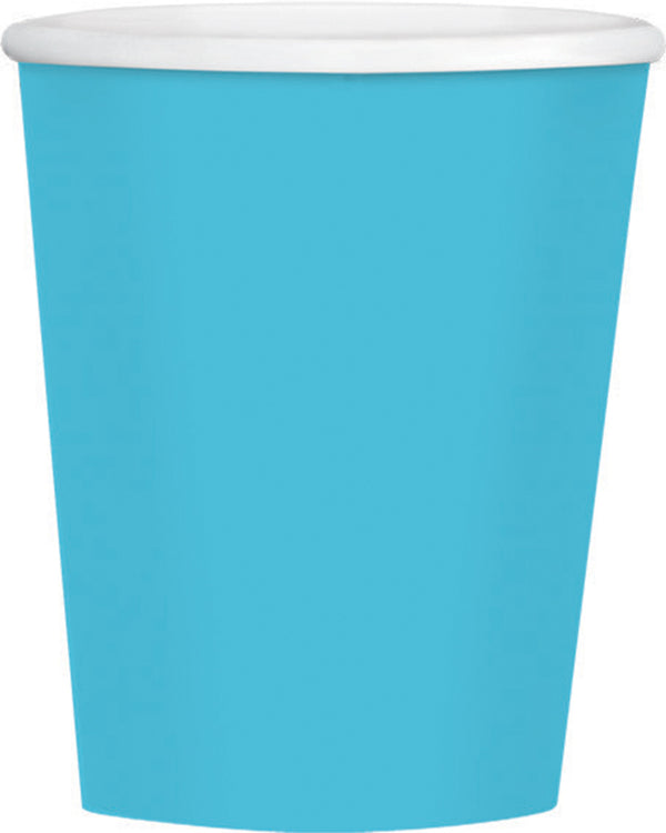Caribbean Blue 354ml Paper Coffee Cups Pack of 40