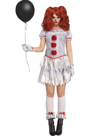 Carenevil Clown Womens Halloween Costume