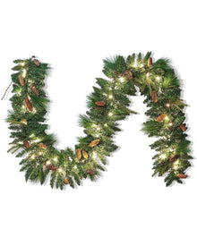 Carolina Pine Artificial Holiday Christmas Garland 2.7m