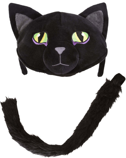 Cat Plush Headband and Tail Deluxe Set