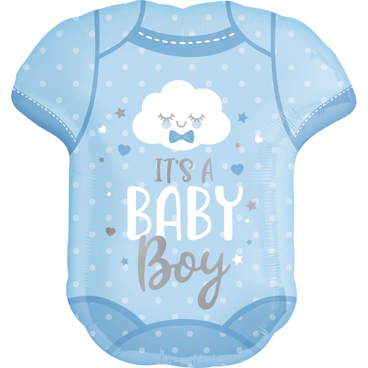 SuperShape Its a Baby Boy Onesie Balloon