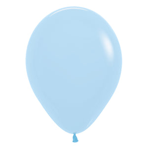 Sempertex 30cm Pastel Matte Blue Latex Balloons 640 100PK Pack of 100