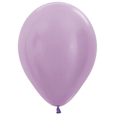 Sempertex 30cm Satin Pearl Lilac Latex Balloons 450 100PK Pack of 100