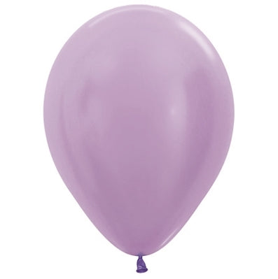 Sempertex 12cm Satin Pearl Lilac Latex Balloons 450 Pack of 50