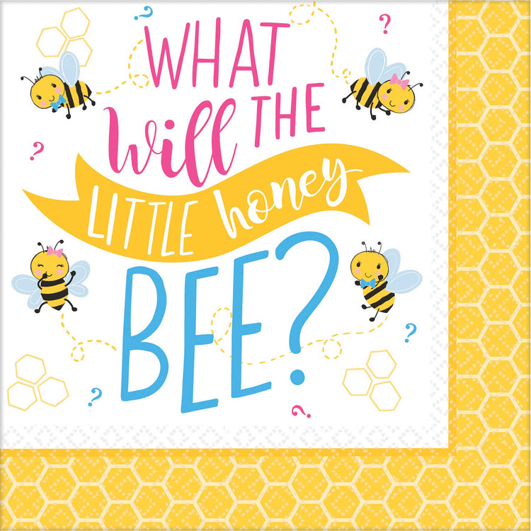 What Will it Bee? Lunch Napkins Pack of 16