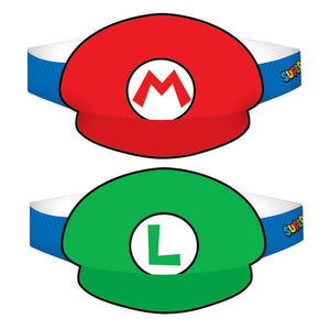 Super Mario Brothers Party Hats Pack of 8