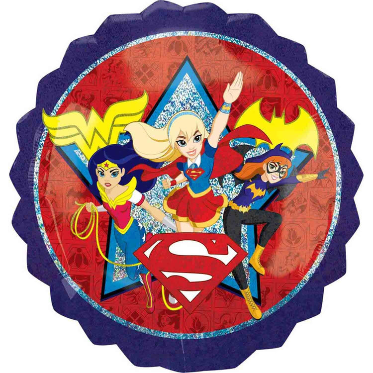 SuperShape Holographic DC Superhero Girls Balloon