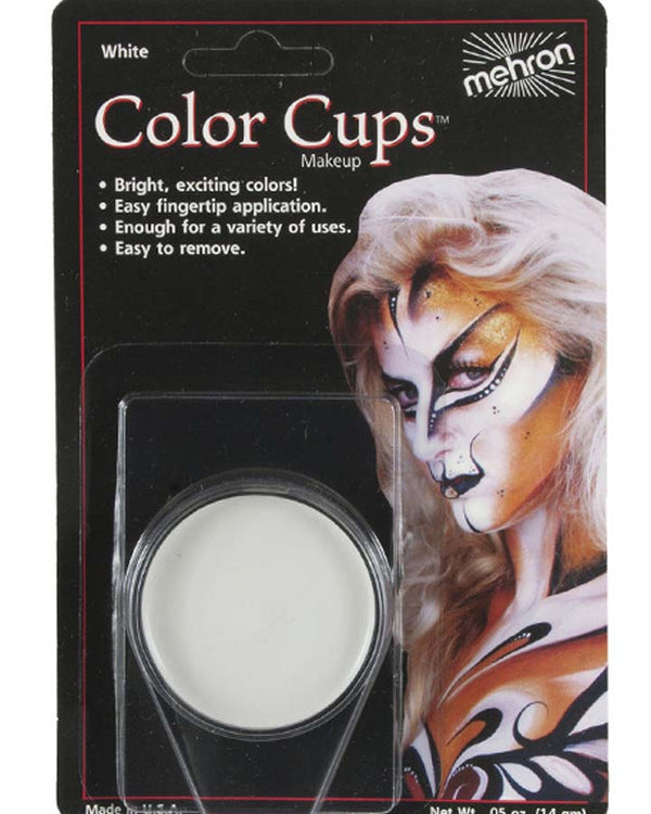 Mehron White Colour Cup Makeup 21g
