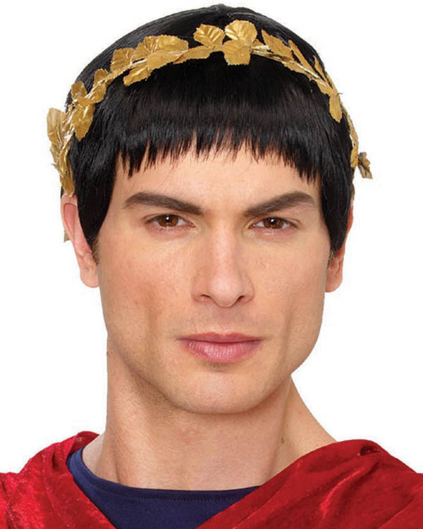 Roman Caesar Black Wig