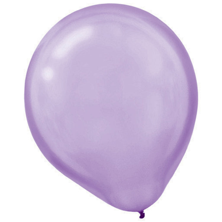 Latex Pearlescent Lavender 30cm Balloons Pack of 15