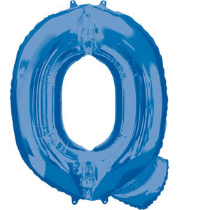 SuperShape Letter Q Blue Balloon