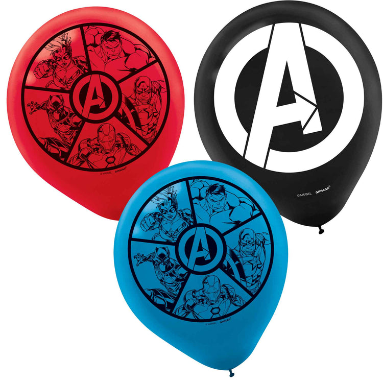 Marvel Avengers Powers Unite 30cm Latex Balloons Pack of 6