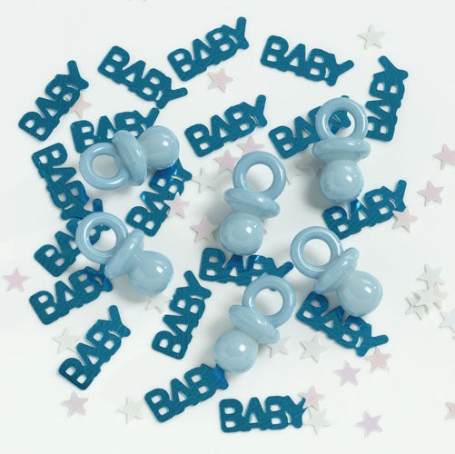 Its A Boy Blue Confetti