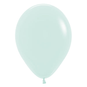 Sempertex 30cm Pastel Matte Green Latex Balloons 630 100PK Pack of 100