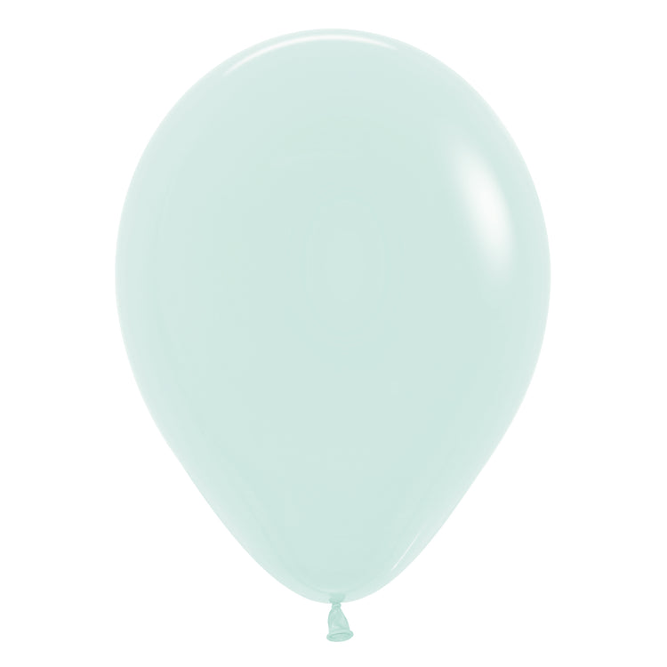 Sempertex 30cm Pastel Matte Green Latex Balloons 630, 100PK Pack of 100