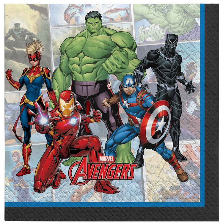 Marvel Avengers Powers Unite Lunch Napkins Pack of 16