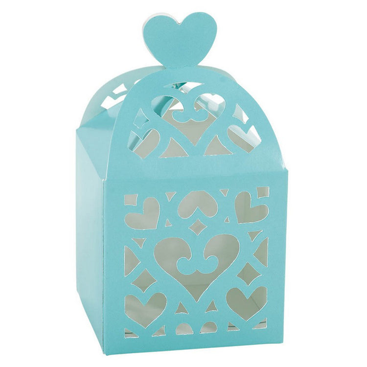 Robins Egg Blue Paper Lantern Favour Boxes Pack of 50
