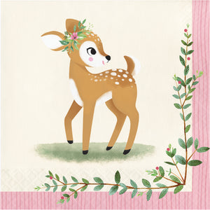 Deer Little One Lunch Napkins Pack of 16
