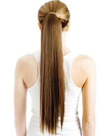 Chestnut Brown Wrap Around 60cm Deluxe Ponytail