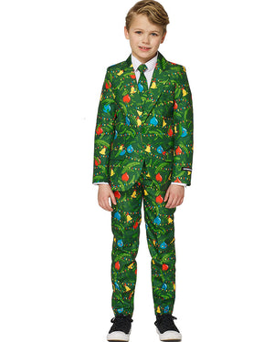 Christmas Green Icons Light up Boys Suitmeister