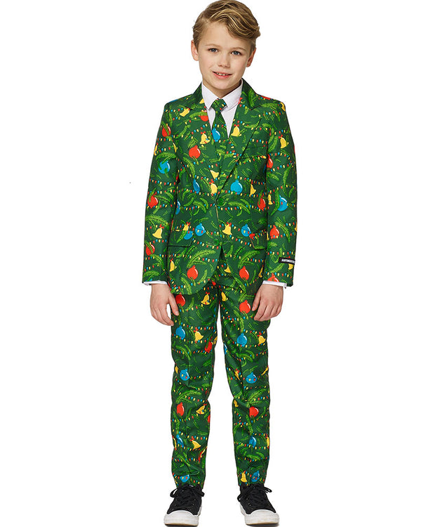 Christmas Green Icons Light up Boys Suitmeister