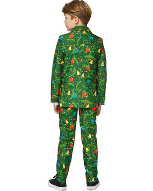 Christmas Green Icons Light up Boys Suitmeister