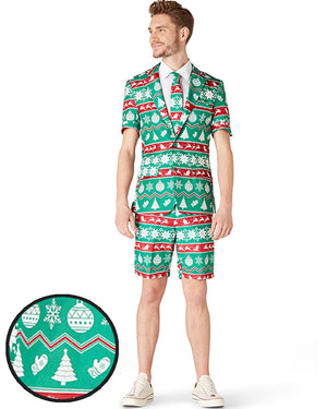 Christmas Green Nordic Mens Summer Suitmeister