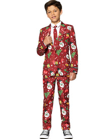 Christmas Red Icons Light up Boys Suitmeister