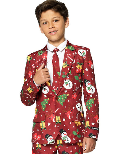 Christmas Red Icons Light up Boys Suitmeister
