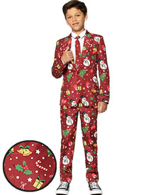 Christmas Red Icons Light up Boys Suitmeister