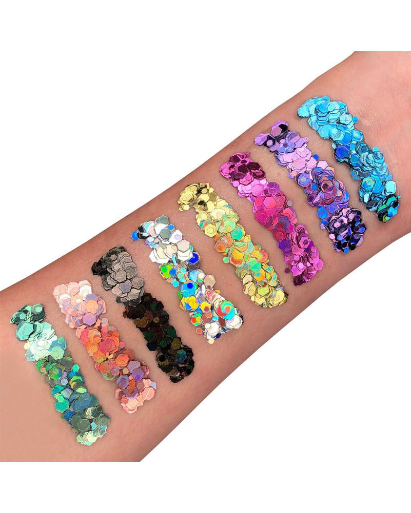 Pink Chunky Holographic Body Glitter Gel 12ml