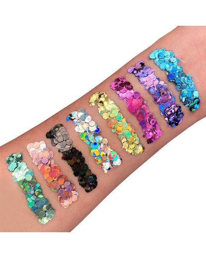 Pink Chunky Holographic Body Glitter Gel 12ml